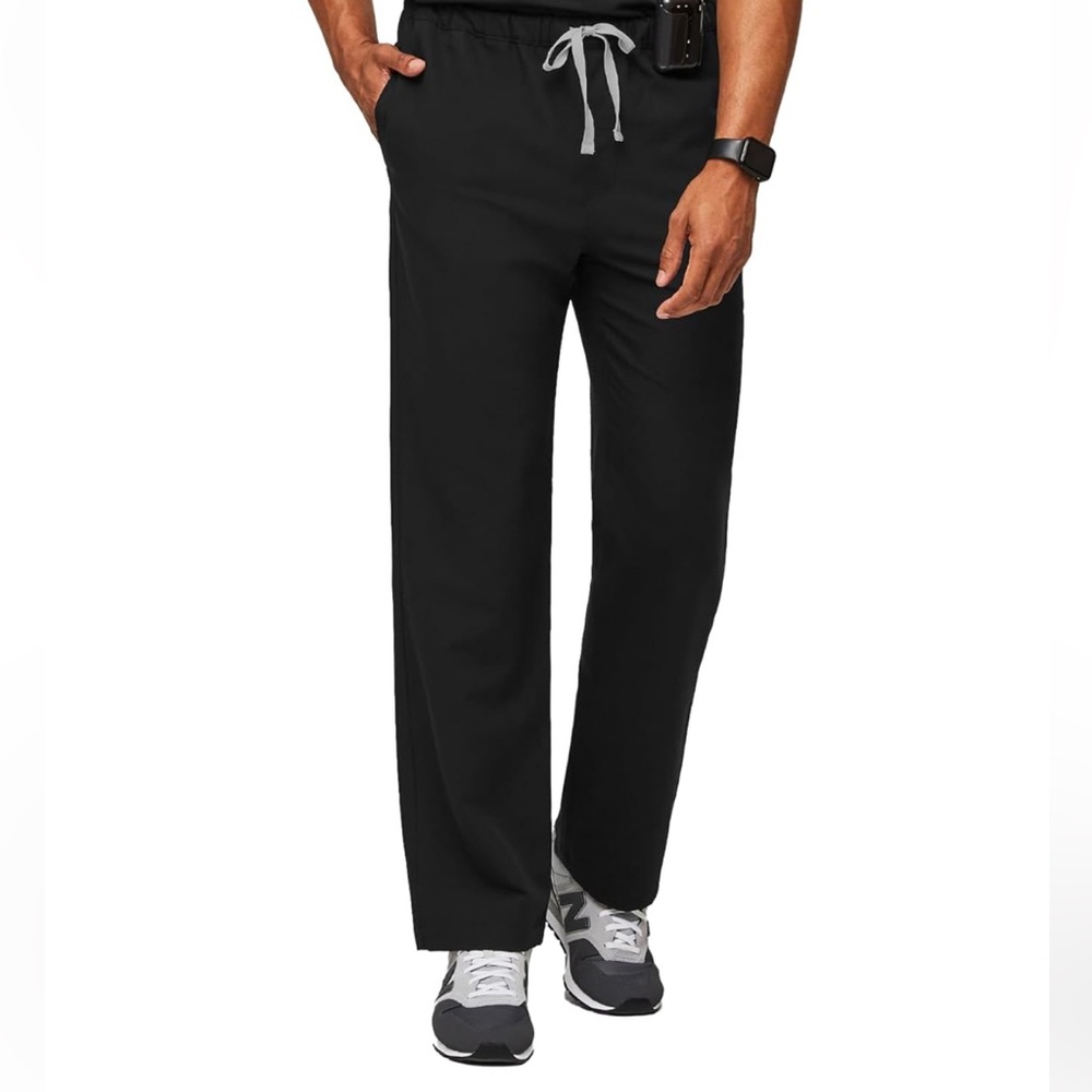 Figs Large SHORT Men's Black Technical Collection Pants